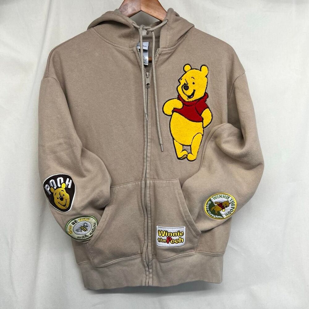 Disney Women's Tan and Cream Hoodie